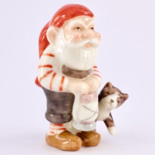 Alternative view of 丹麦 Royal Copenhagen公司 Pixie和小夜灯，猫咪 Pixie with Lamp and Cat