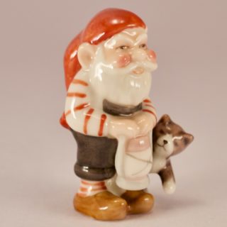 Alternative view of 丹麦 Royal Copenhagen公司 pixie和它的小夜灯，猫咪 (无原外盒)