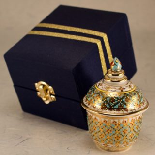 Alternative view of タ泰王国 泰皇室5色烧瓷器 首饰小饰品盒