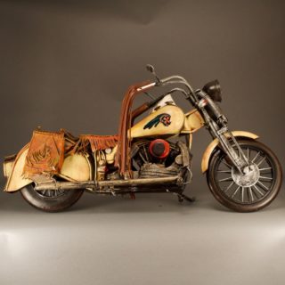 Alternative view of 哈利戴维森摩托车  皮制把手