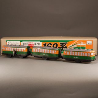 Alternative view of 镀锡铁電火車 鉄道169系  发条驱动