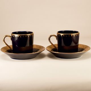 Alternative view of 法国 Limoges  咖啡杯碟 2客 22K鎏金