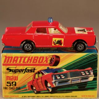 英国 MatchBox公司 new 59 消防指令车