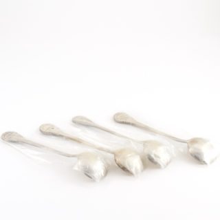 Alternative view of 君津共同火力 記念银制调羹 三越百店 ４本把 銀製