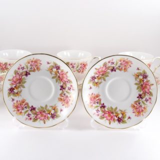 Alternative view of 英国 Colclough Bone China Cup and Saucer PATT No 8581 红茶杯碟6客套装