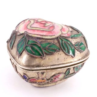 Alternative view of 中国骨董琺瑯首饰盒 玫瑰