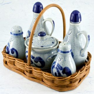 Alternative view of 德国Marzi & Remy  陶器餐桌调味料容器5件套