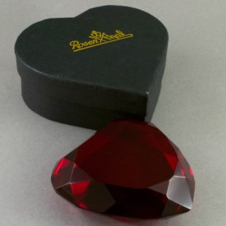 Alternative view of 德国RosenThal   心型水晶文镇