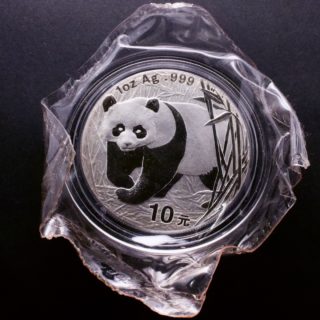 中国熊猫1盎司银币 2001年