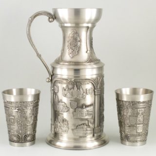 Alternative view of 德国Zinn Becker  锡制酒具三件套