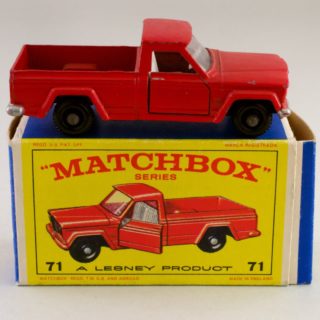 英国matchbox  JEEP GLADIATOR PICK-UPMERCURY POLICE CAR 1969 series 71