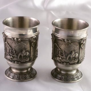 德国SKS  錫製酒杯 一对