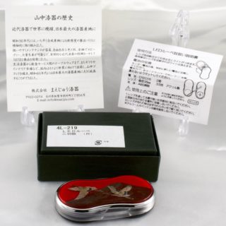 Alternative view of 日本山中漆器  一对鶴盒富士山   LED放大镜4L-219