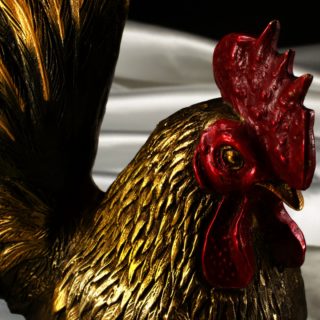 Alternative view of 銅製公鸡和母鸡