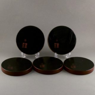 Alternative view of 鎌倉彫吾妻屋 茶托５客