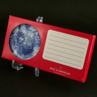 Alternative view of 丹麦Bing Grondahl  圣诞装饰迷你盘 2001 ANNUAL PLAQUETTE DENMARK