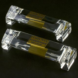 Alternative view of 波兰VARSOVIA  水晶餐具架一对  HAND CUT 24% LEAD CRYSTAL