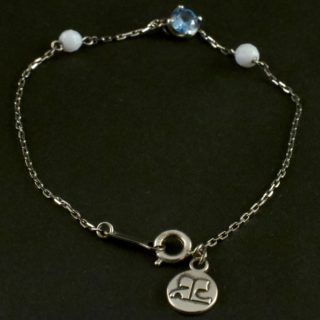 COURREGES  银手链 「SV」「SILVER」「STERLING」刻印