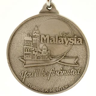 Alternative view of 马来西亚TUMASEK PEWTER  Visit Malaysia  ORANG UTAN  钥匙圈